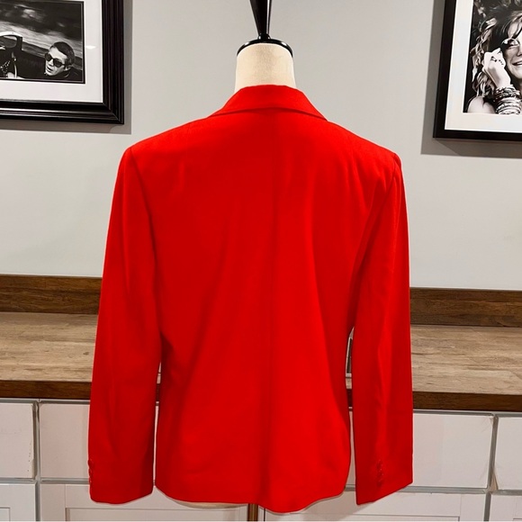 Pendleton 100% pure virgin wool 1970's vintage  red blazer made in USA - Picture 10 of 13